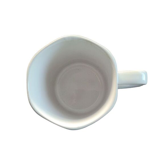 Vintage Hexagon Seashore Ships Ceramic Stoneware Coffee Mug Made in Japan - Picture 4 of 7